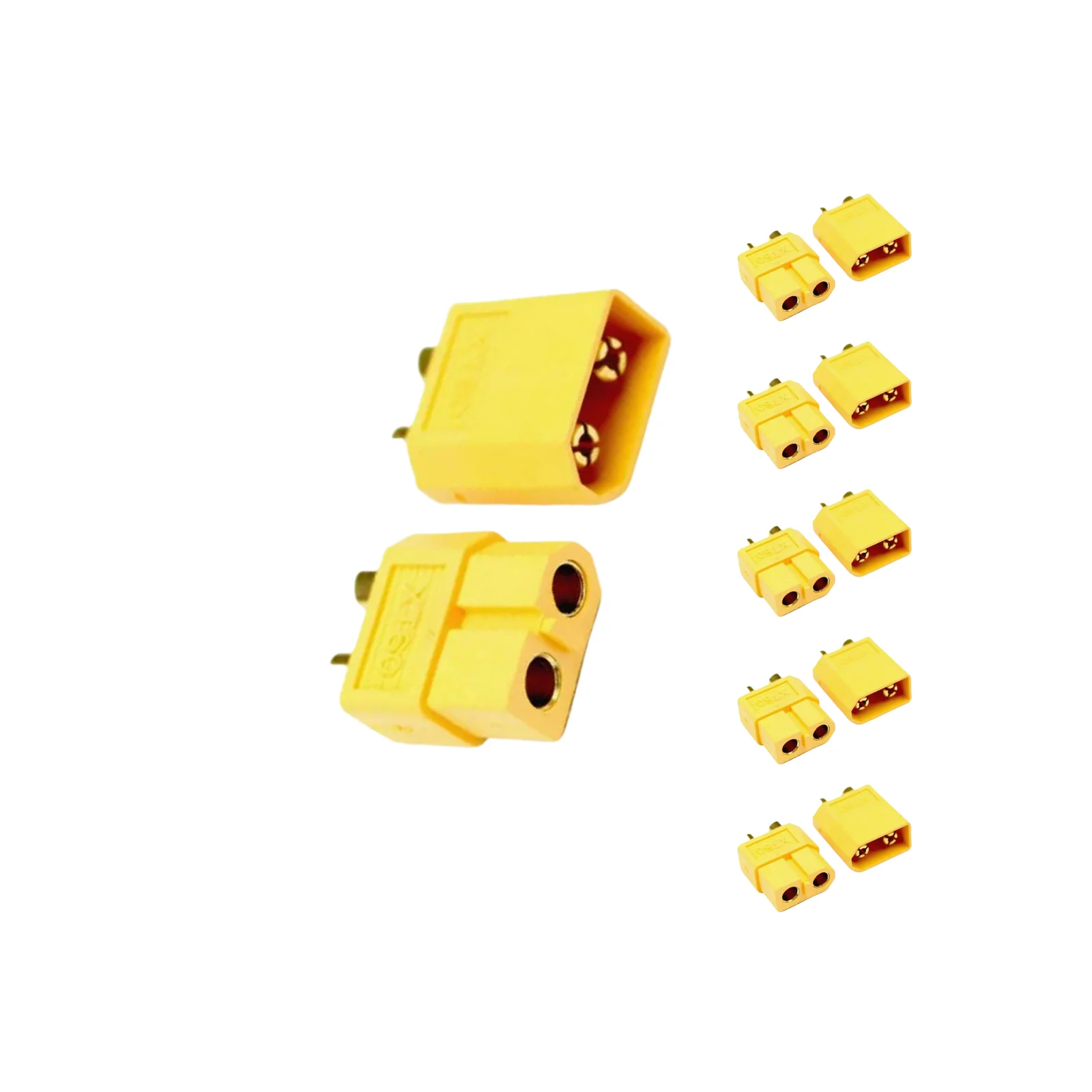 XT60 Connector Male Female Pair – Reliable Battery Connector for RC Projects, Male Female Wire Connector 2 Pin for Easy Connections 